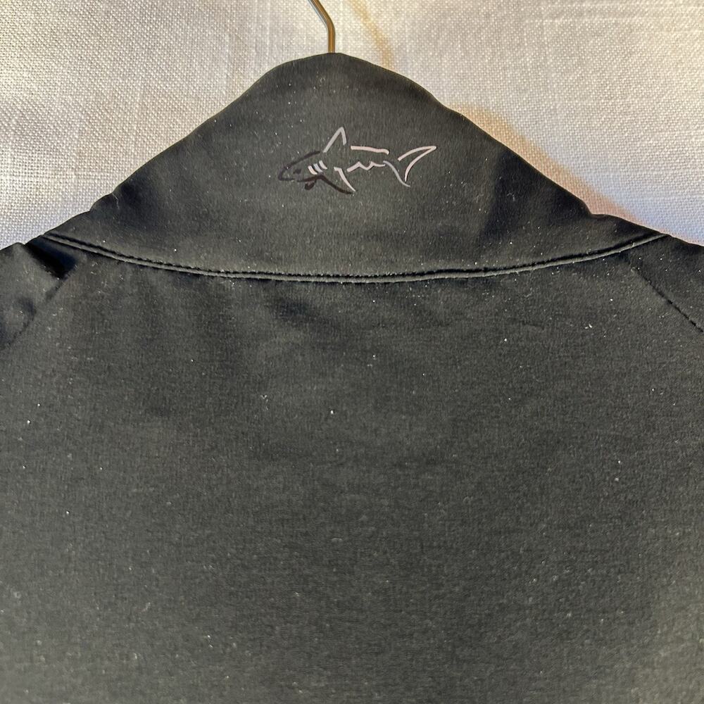 Greg Norman Golf Jacket Mens Large Full Zip Performance Shark Black Mock Collar - Picture 7 of 9